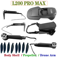 L200 Pro Max Body shell Rc drone case spare parts Propellers blade for L200 PRO MAX Drone arms Up Down Frame Cover Accessoire