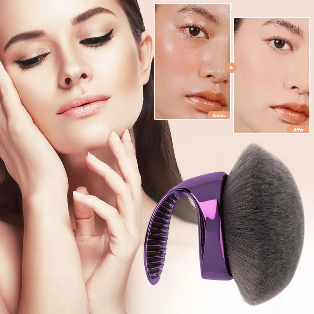 Mushroom Makeup Brush Multi-purpose Self Tanner Applicator Brush Synthetic Loose Powder Blush Face Body Cosmetic Brush