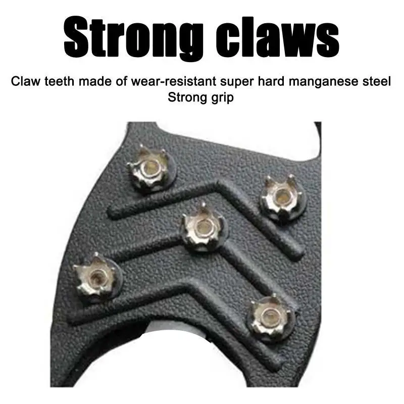 652F قبضة الثلج الجليدي المرابط المسامير 8-الأسنان تسلق المضادة للانزلاق الثلوج المسامير السيطرة المرابط