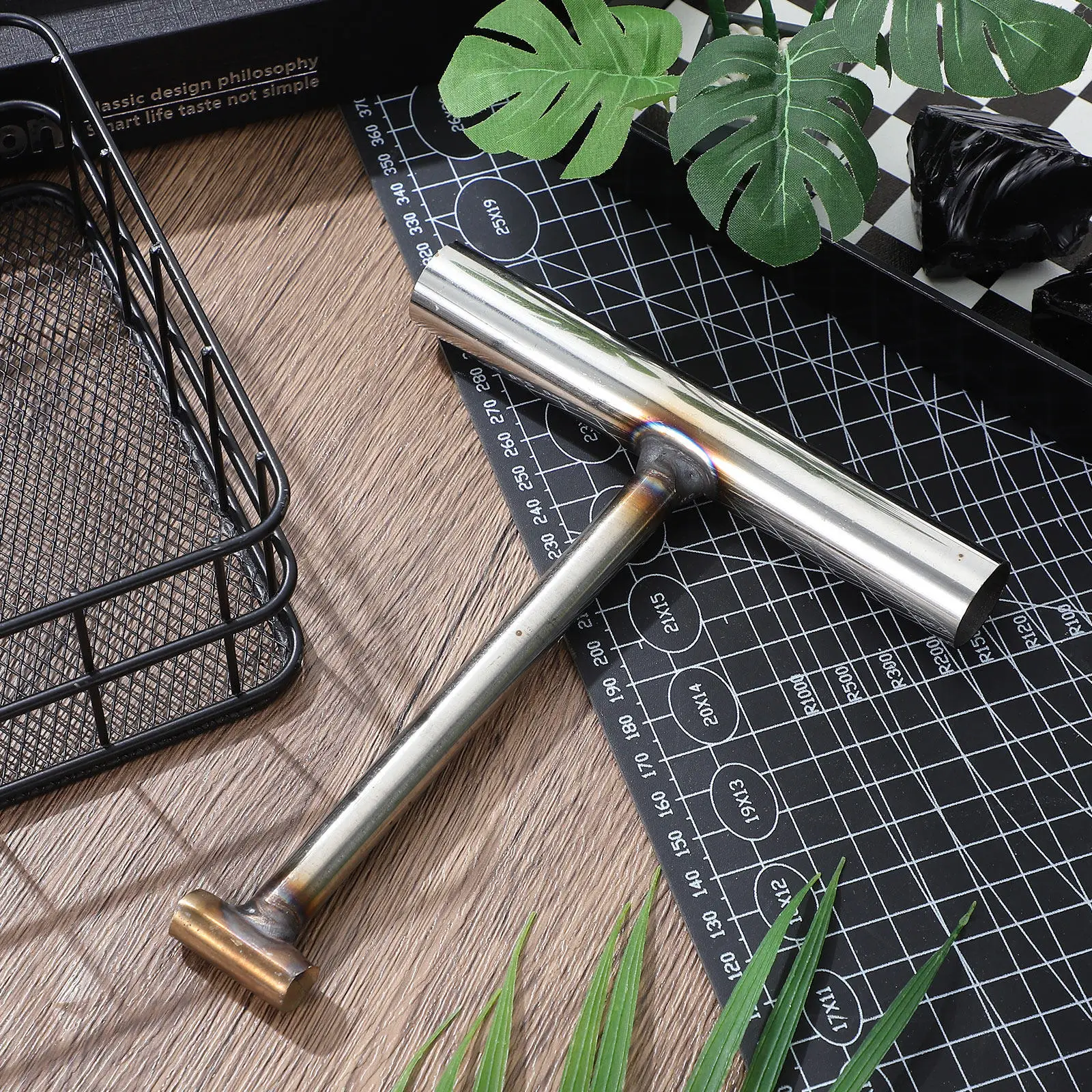 Manhole Cover Hook Stainless Steel T-Shaped Heavy Duty Lifter Pull Hook for Sewer Drain Grate Well Cover Rolling Door Lifting