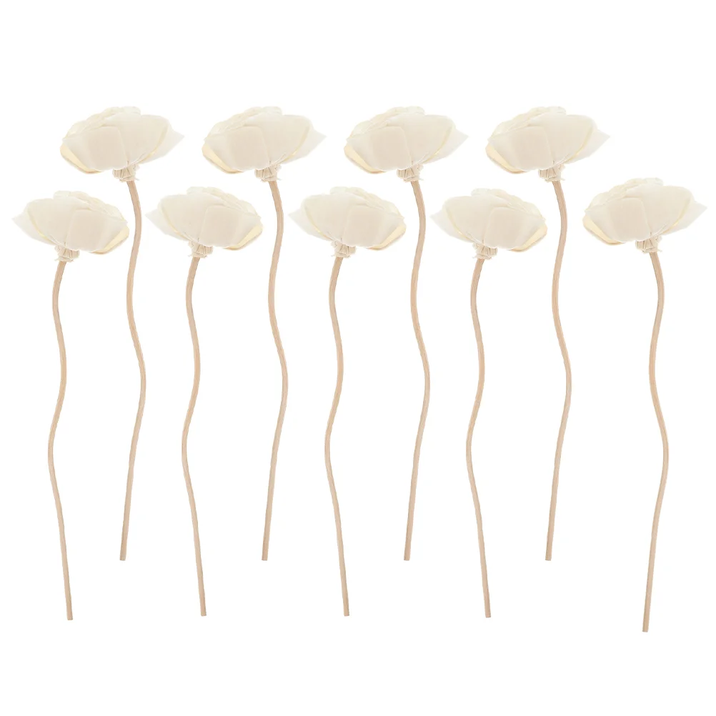 9 pcs ארומתרפיה פרח חתונה מקלות חדר מפזרים decors decors שמן אתרי שמן אתרי ללא אש