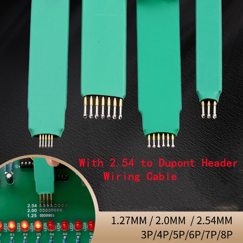 Handheld Programming Pin 2.54/2.00/1.27mm Pitch, 3/4/5/6/7/8P Programming Test Probe, Pogo Pin, Test Pin