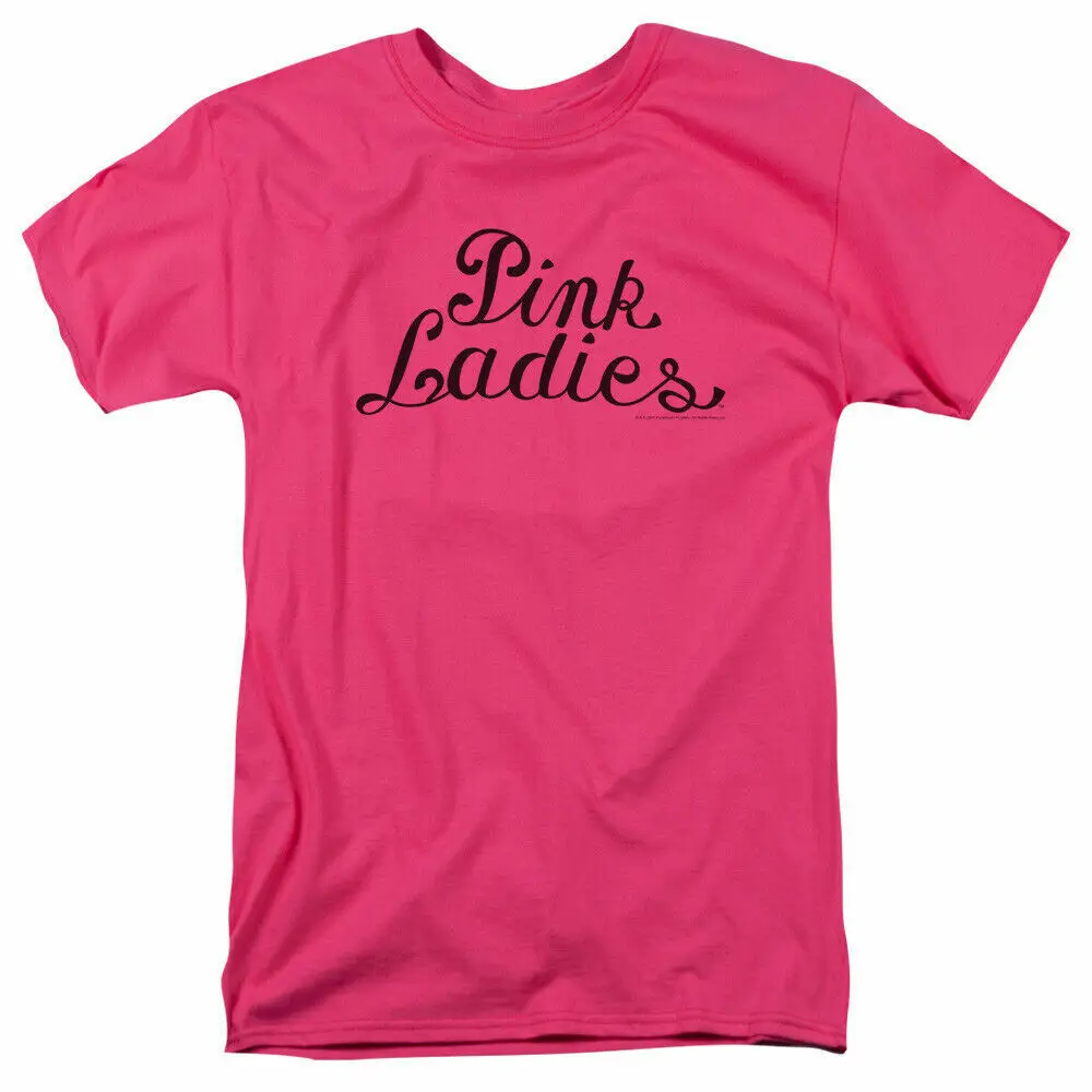 

Grease Pink Ladies Logo T Shirt Licensed Musical Romance Movie Retro Hot Pink