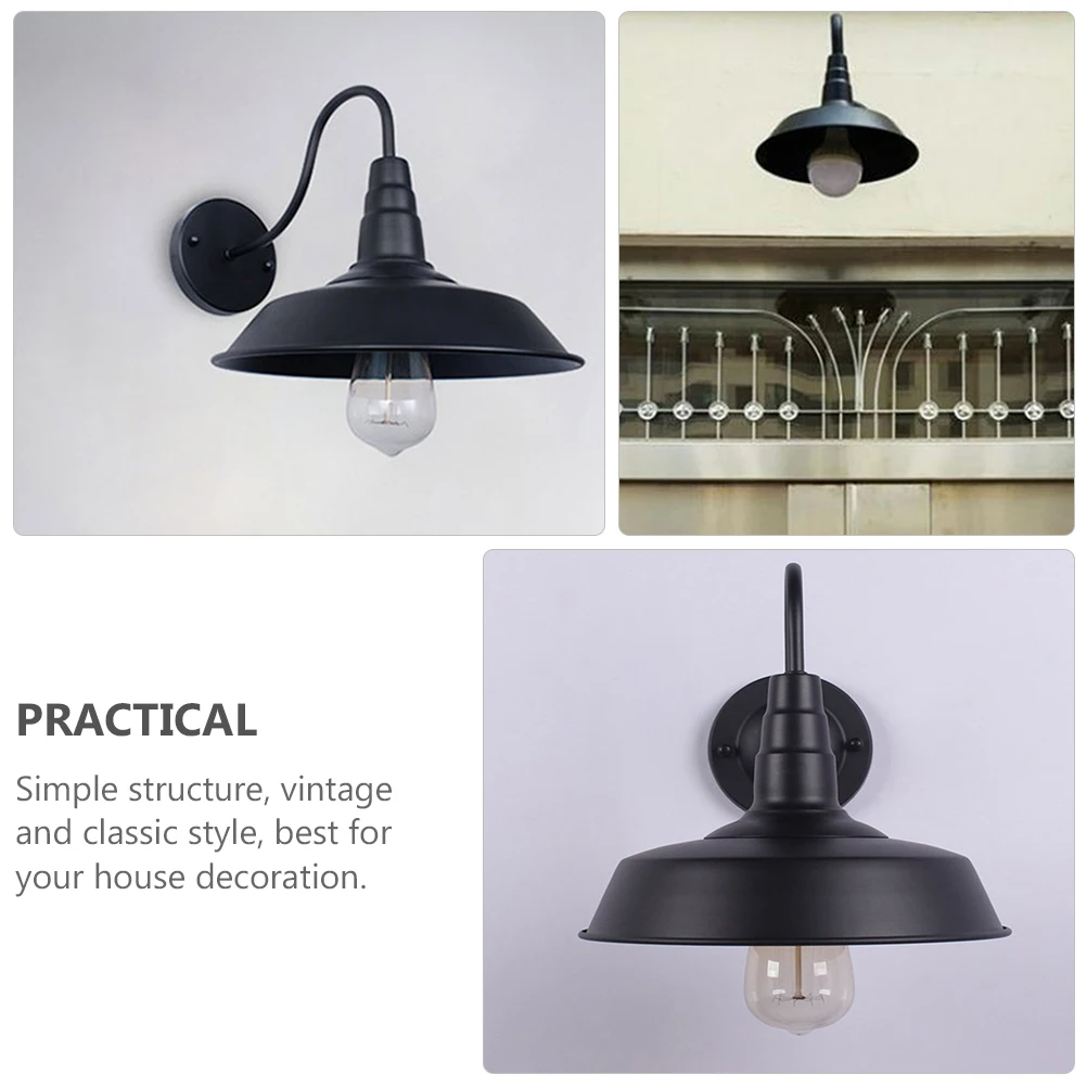 

Industrial Style Wall Lamps Vintage Iron Hallway corridor Lamp E27 Holder Energy Saving Easy Install Bedroom Hotel Decor