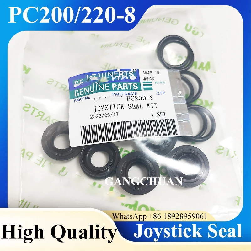 

Комплект уплотнений пилотного клапана экскаватора PC200-8 для Komatsu PC200 PC210 PC220 Комплект уплотнений джойстика экскаватора