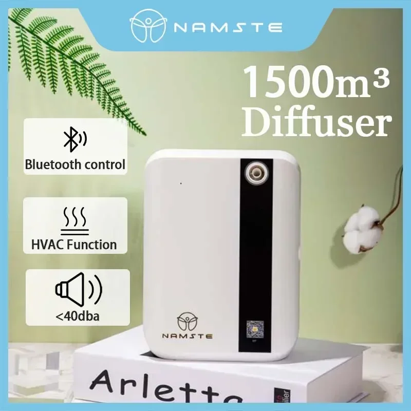 NAMSTE 1500m³ Bluetooth Diffuser Electric Smell  Perfume Essential Oils Air Freshener 500ML Capacity HVAC Fragrance Wall-mounted