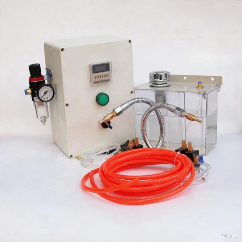 Automatic Coolant Mist Sprayer System with Air Filter Control Box Water Tank Cooling Pipe Nozzle for Lathe Milling Machine