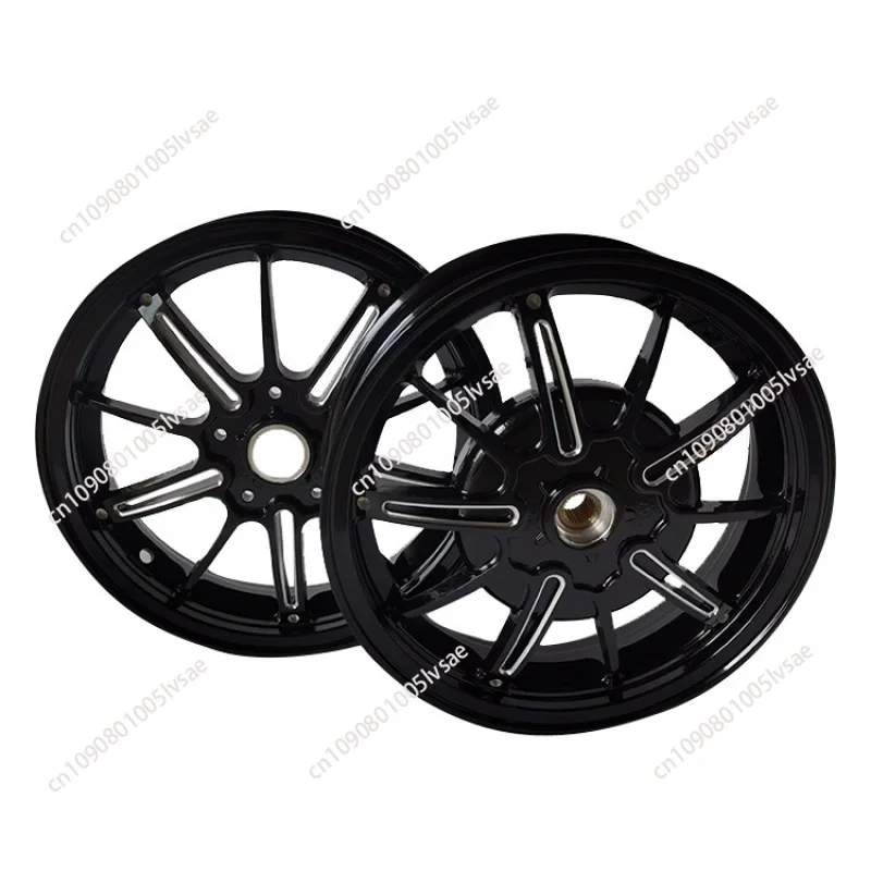 

6061-A Aluminum CNC Wheels Sprint 300CC scooter rim bright black 3.0*12 inch for Vespa GTS