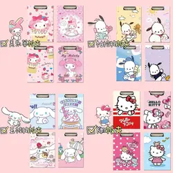 Portapapeles de datos de papel para estudiantes, suministros escolares, A4 Sanrio, venta al por mayor, Pochacco Kuromi