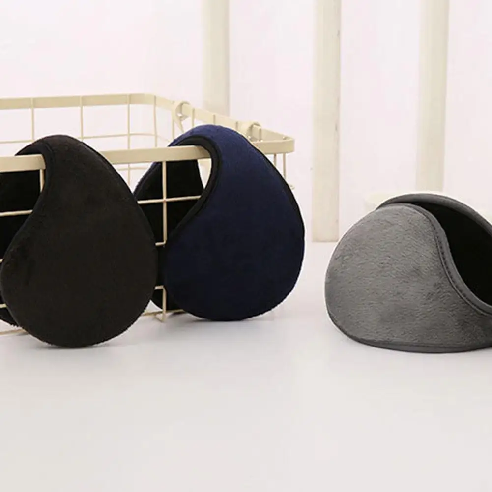 2Pcs Fleece Ear Muffs Winter Warm Unisex Ear Covers Cold Proof Ear Warmers Outdoor Riding Protection Thickened