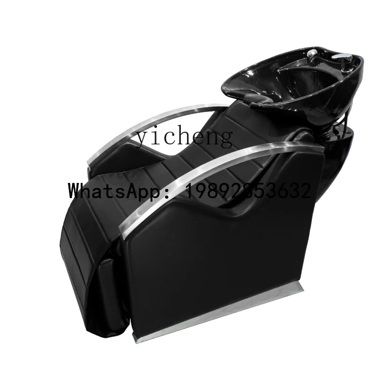 AA  electric massage head therapy semi-reclining shampoo bed ceramic basin hair flushing bed barber shop shampoo chair