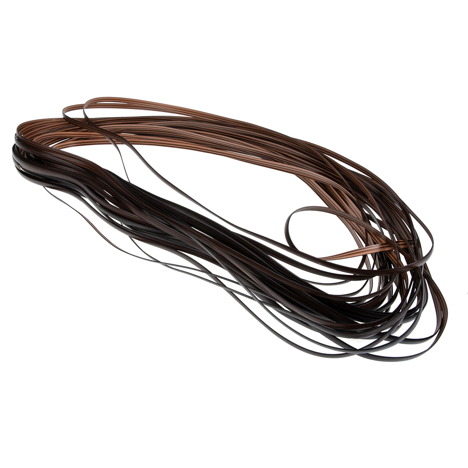 1 لفة من مادة إصلاح الروطان المسطحة، قابلة لإعادة الاستخدام، سهلة التنظيف، نسيج الخوص البلاستيكي لمشاريع الأثاث اليدوي