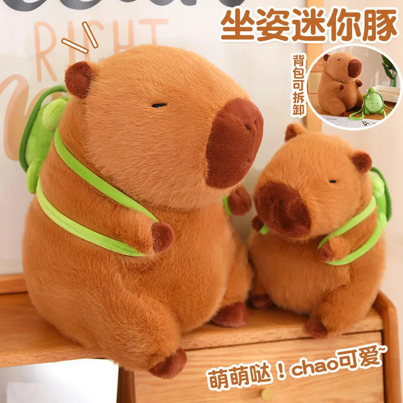 Capybara Plush Simulation Capibara Anime Fluffty Toy Cute Doll Stuffed Animals Soft Doll Plush Christmas Thanksgiving Gifts