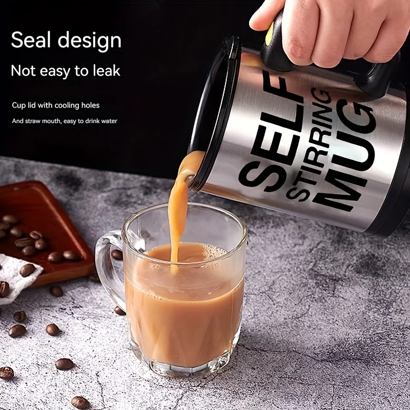 

Automatic Milk Mixing Coffee Cup for Lazy Coffee Lover - Convenient Coffee Mixing Cup