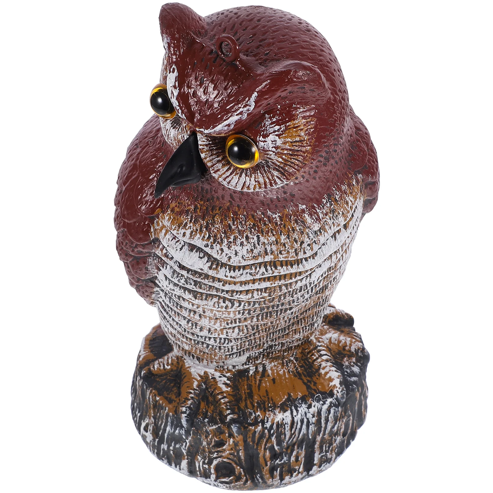 

Outdoor Ornaments Simulated Owl Figurine Statue Shaped Sculpture Fake for Garden