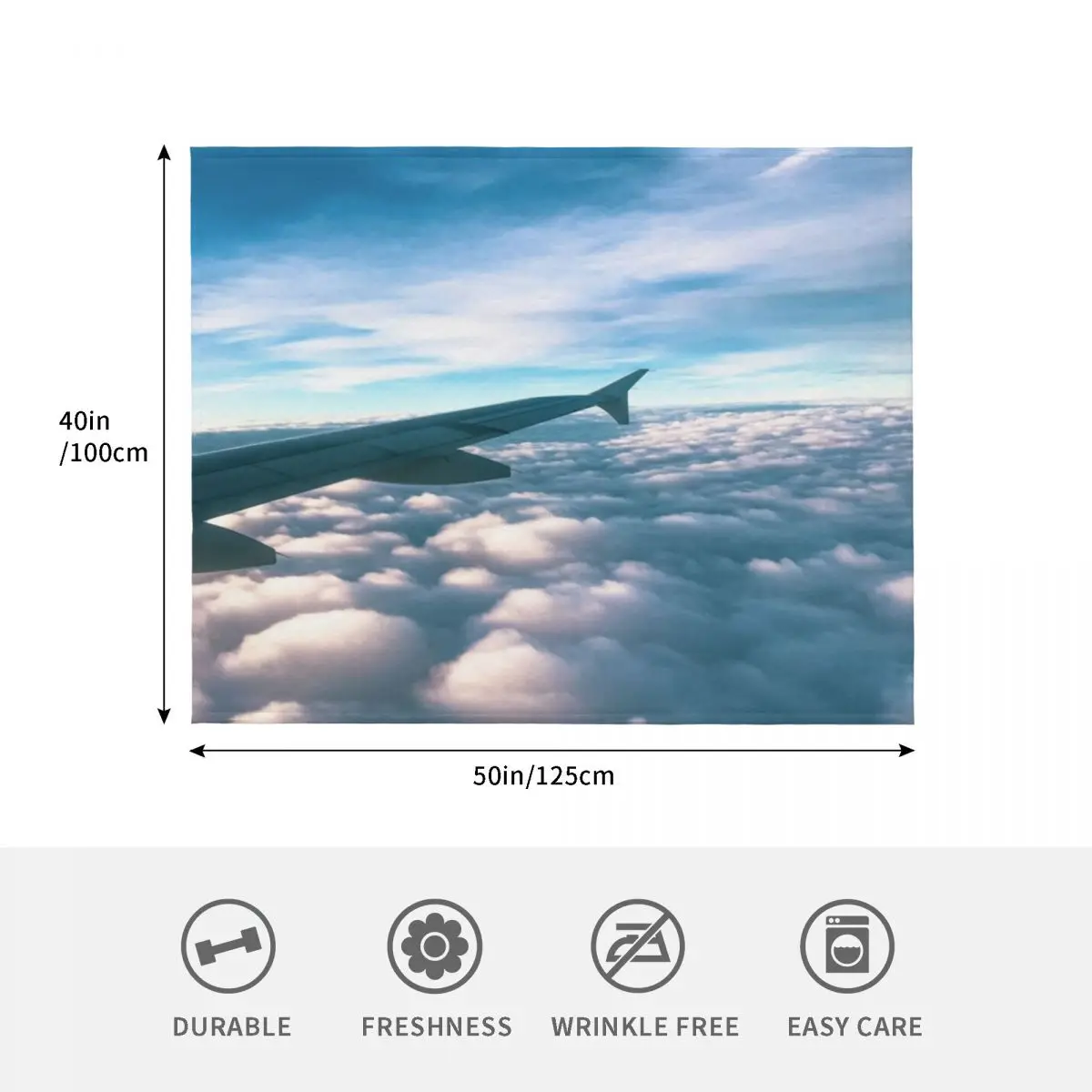 وضع الطائرة رمي بطانية هدية شخصية فاخرة رمي فضفاضة لبطانيات الأطفال #4