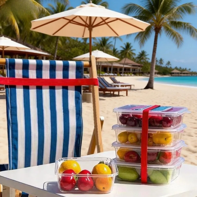 High-quality beach chair towel fastening straps - Windproof and sand-proof, extendable beach chair straps, towel fastening strap