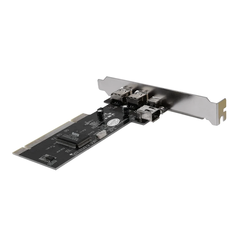 PCI To 1394A Card, PCI To IEEE 1394A 4-Port Firewire Card With 0.8M 6Pin To 4Pin 1394A Cable