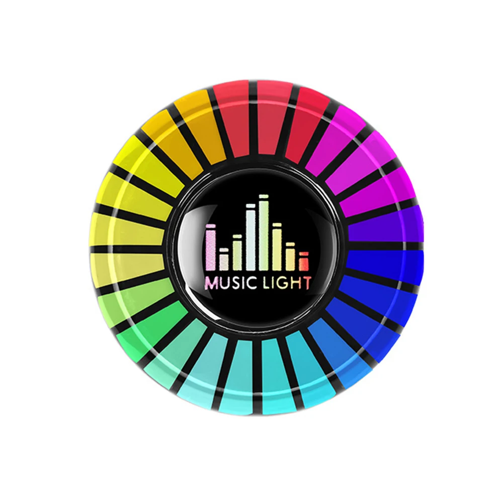 

Music Rhythm LED Car Vent RGB Light Music Match Auto On Off Adjustable Clip Air Freshener Car Interior Fits Most Vehicles