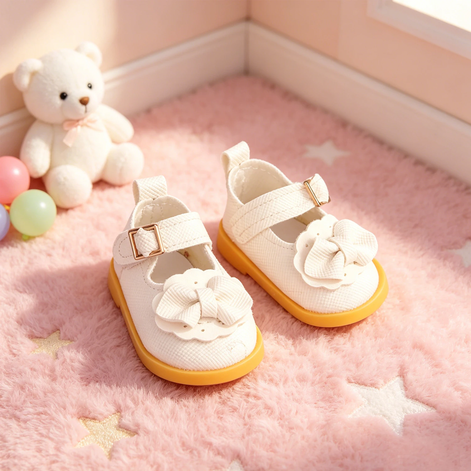 Cute 14" American Doll Clothes 4 Styles Pink Purple Princess Outfits + 3 Pairs 5CM Bow Shoes For 30-35cm Girl Nancy Girl Dolls