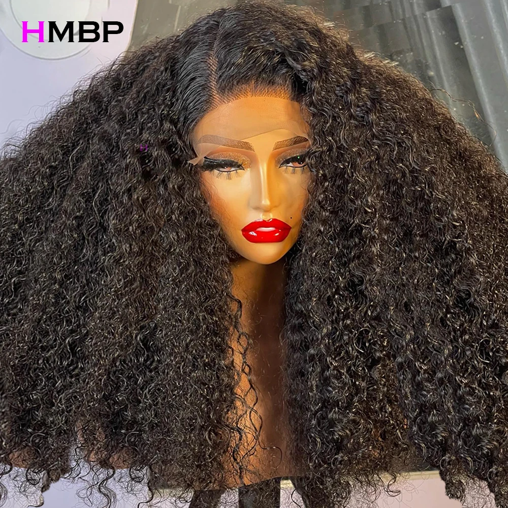 

Glueless Wig 250 Density 13x6 HD Lace Frontal Wig Kinky Curly Pre Plucked HD Transparent Lace Closure Wig 100 % Remy Human Hair