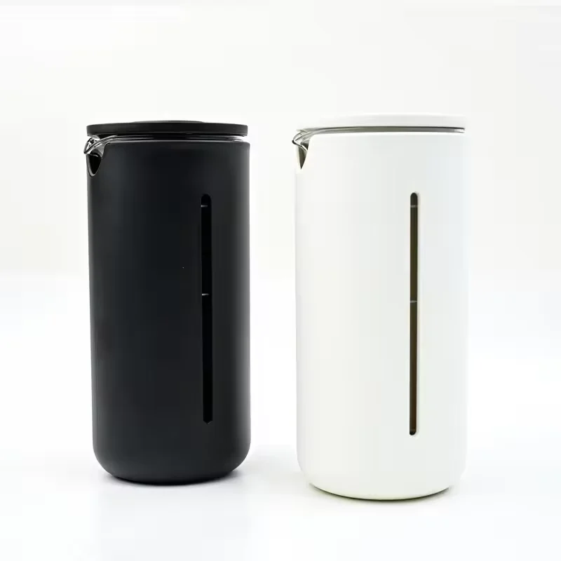 New TIMEMORE French Press Coffee Maker Tea Maker 450ml High Density Stainless Steel Mesh Heat Resistant Coffee Tea Pot Office