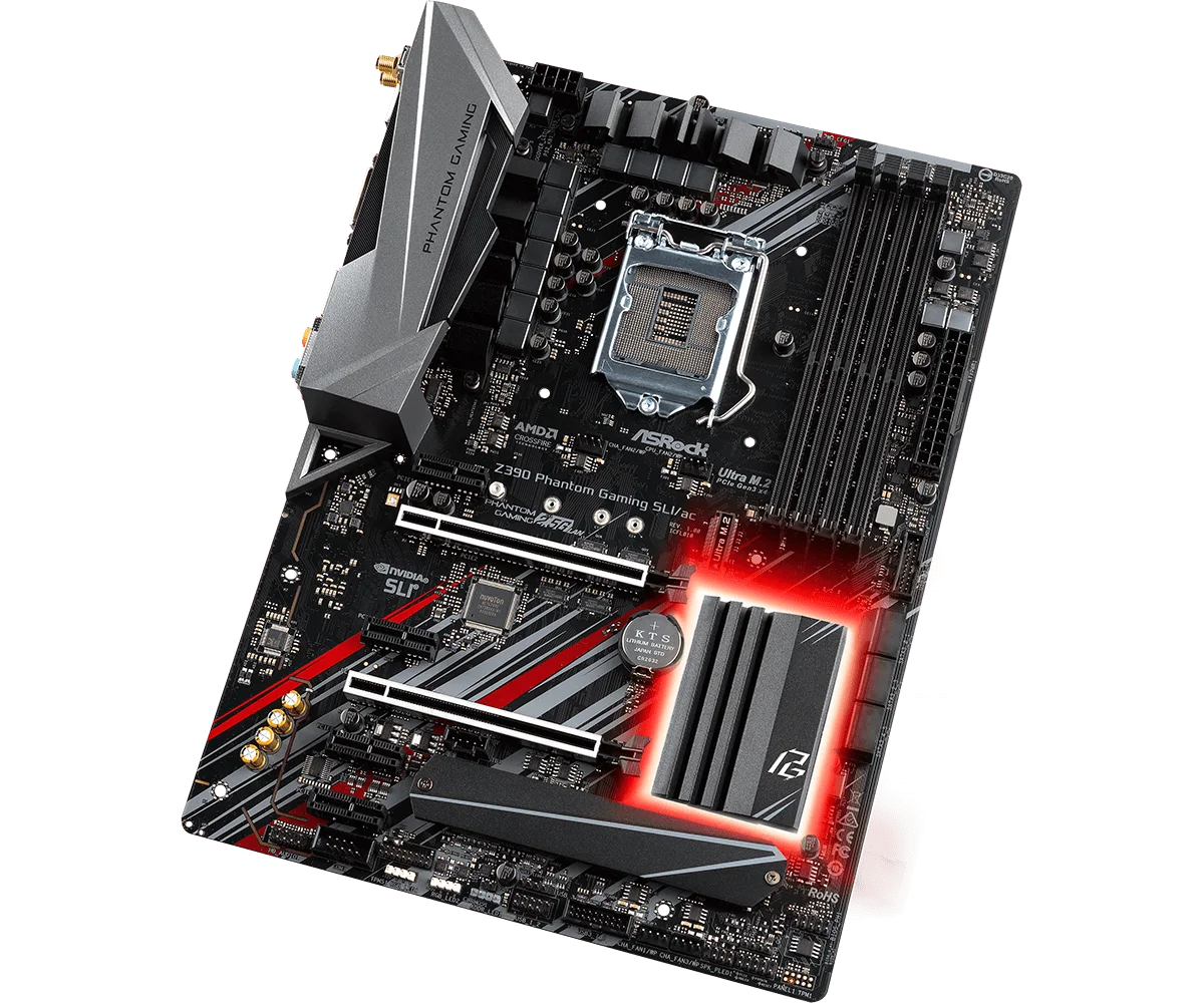 Z390 Mother board Asrock Z390 PHANTOM GAMING SLI/AC Motherboard intel z390 chipset 1151 DDR4 64GB support i7-9700K i5-9400 cpu