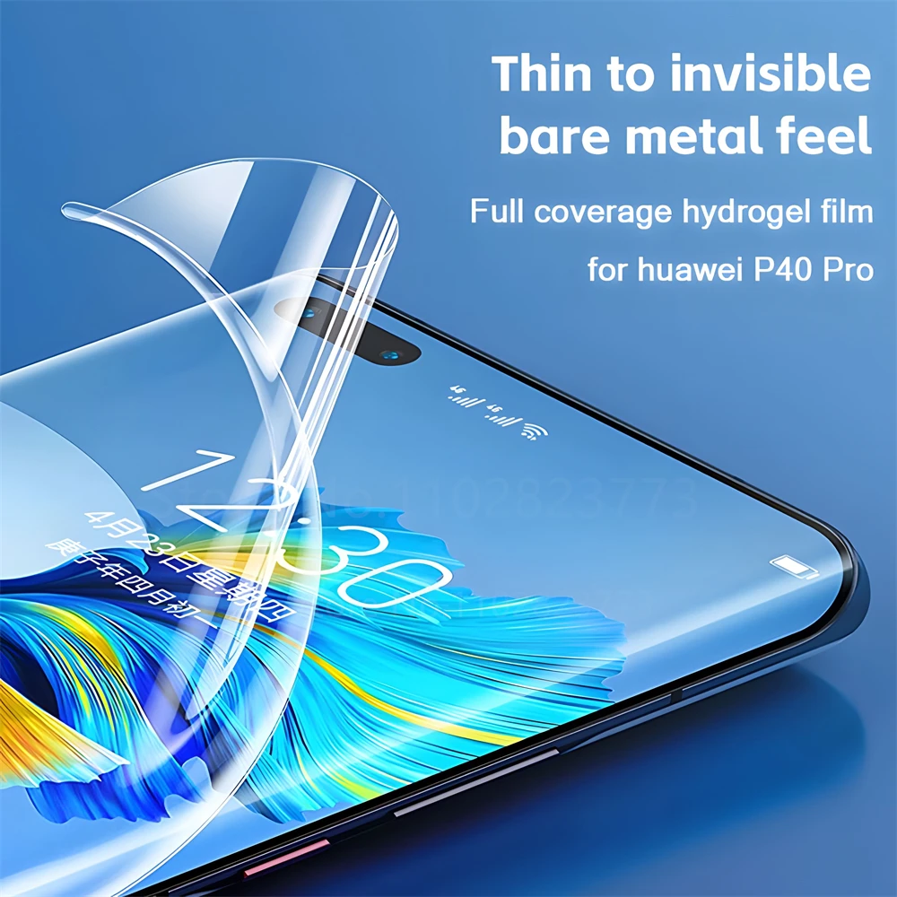 Full Cover Hydrogel Film For Huawei P30 P40 Pro P50 P20 Lite Screen Protector For Huawei Mate 20 30 Lite 40 Pro Film Not Glass