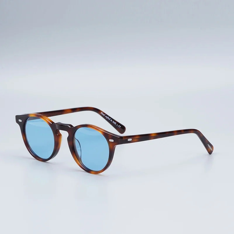 Oliver Gregory Peck Sunglasses Women Acetate Retro Round Polarized Vintage Driving Glasses Shades for Women Designer Sunglasses