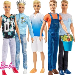 Original Mattel Barbie Ken Groom Doll Wedding Boyfriend Male Sports Prince Genuine Brand Toys for Childrens Girls Birthday Gifts