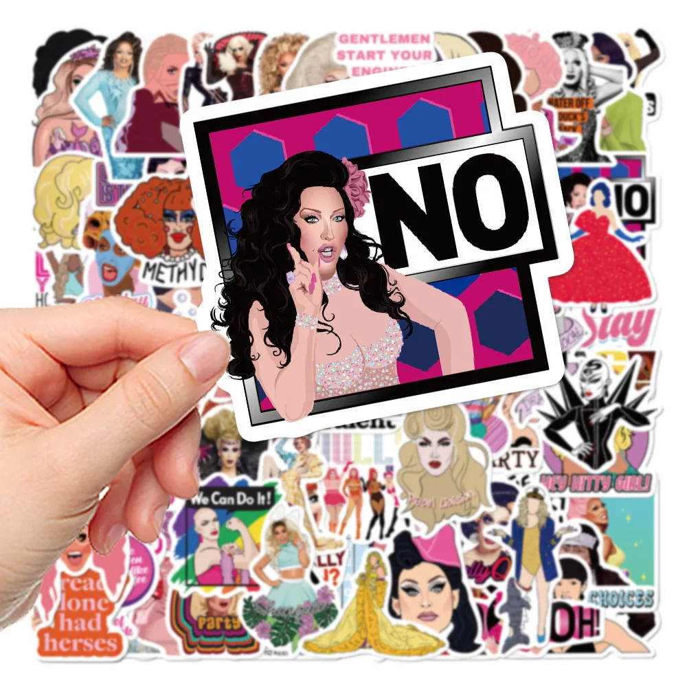 10/30/50/100 Stuks Hot Tv Show Rupauls Drag Race Stickers Cartoon Waterdichte Stickers Diy Notebook Laptop Bagage Klassieke Leuke Sticker