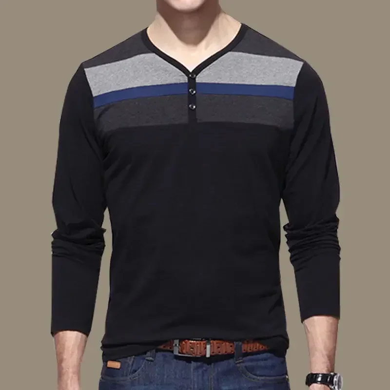 Pullovers Tight Polo T Shirt for Men Business Formal Slim Fit Long Sleeve Man Sweatshirt Streetwear Cheap Clothes Designer Y2k