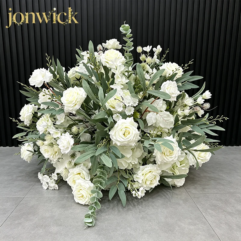 5D Rosen, Grünpflanzen, Hortensien, Hochzeitsbogen-Dekoration, Blumenreihe, Tischdekoration, Blumenball, Event-Zubehör – Detail 6