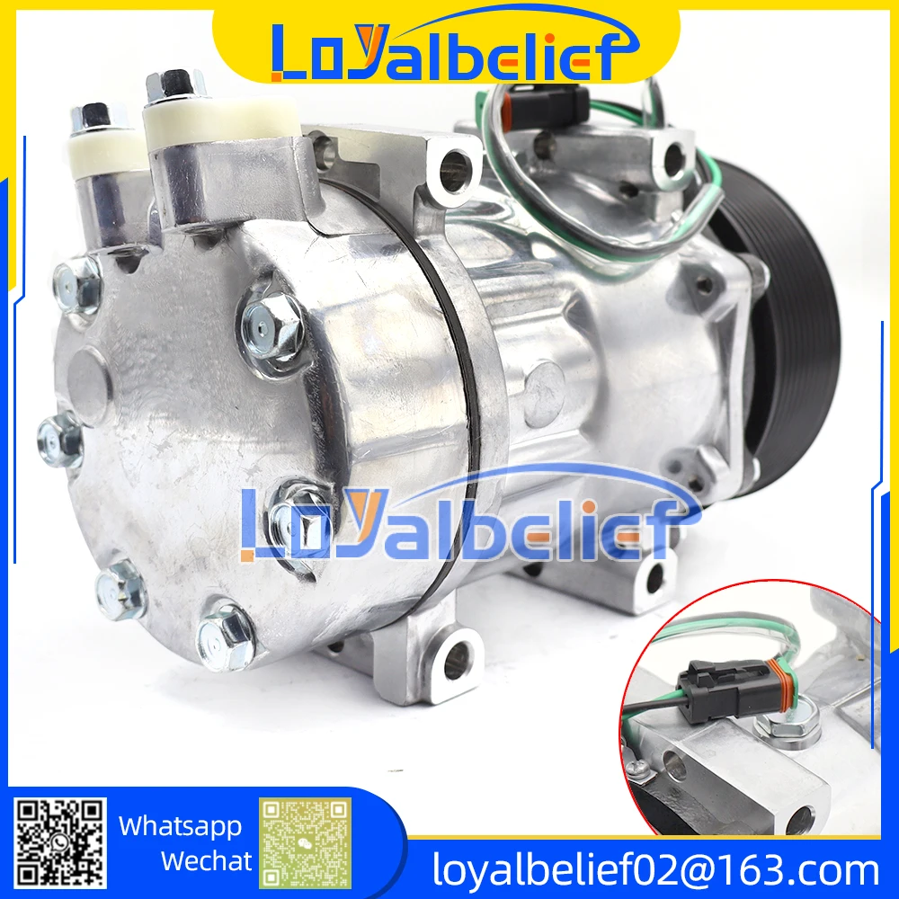 SD7H15 24V AC Compressor for Scania P G R T series R380 R340 G420 R500 R580 R620 1531196 1888032 15504811 18530814 92020227