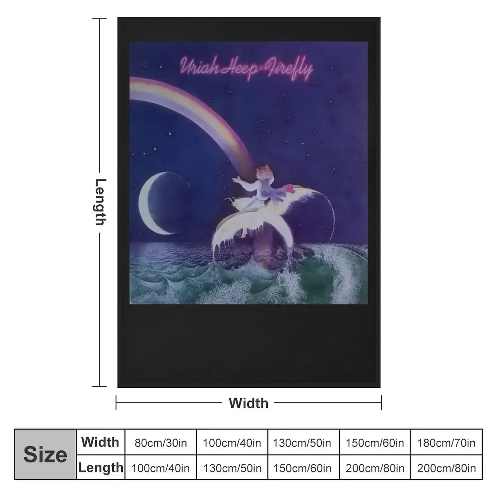 Uriah Heep - Firefly Classic T-Shirt Throw Blanket Warm valentine gift ideas Blankets