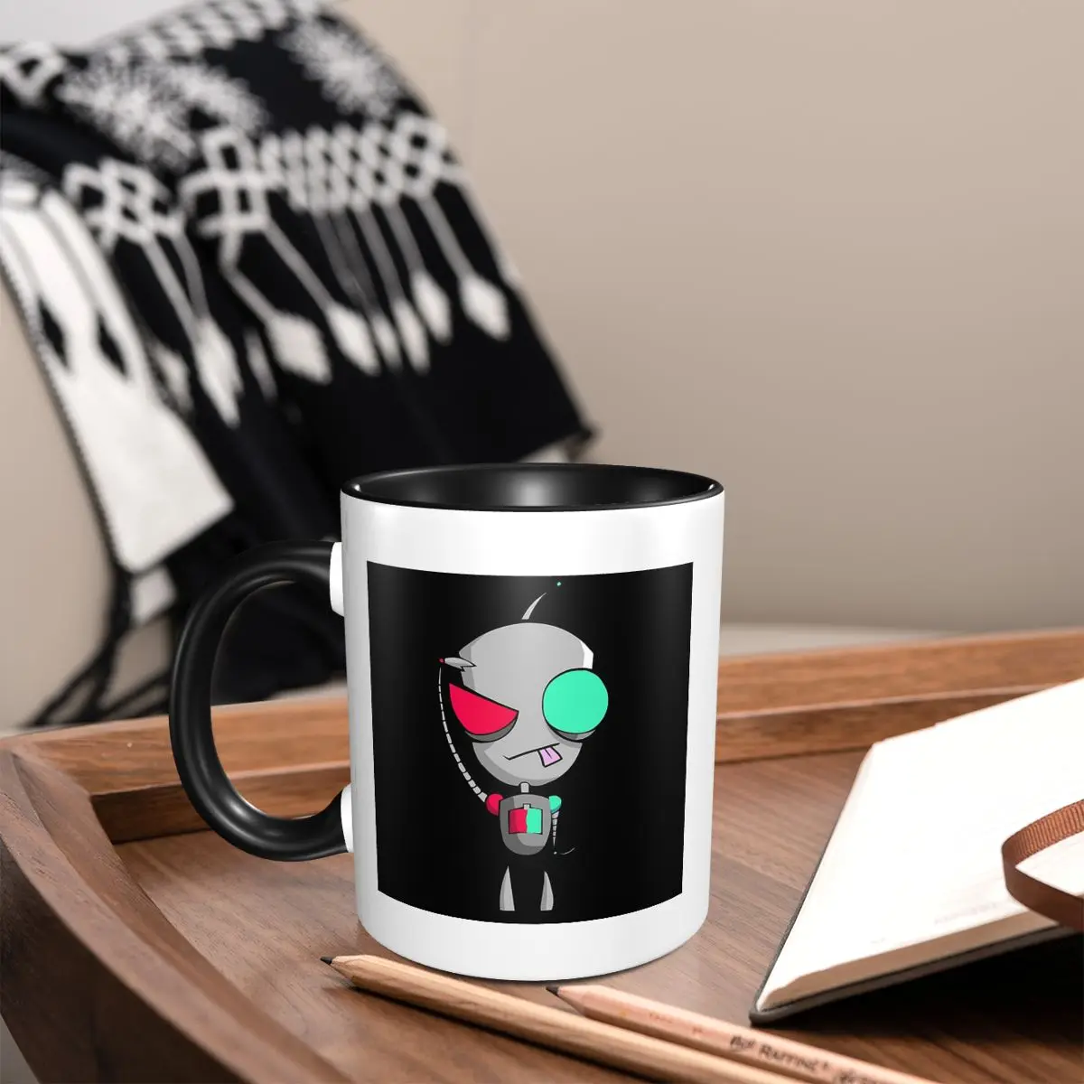 Gir Invader Zim Mug Funny Ceramic Coffee Cups Tea Mugs Milk Cup Drinkware Gift for Friends