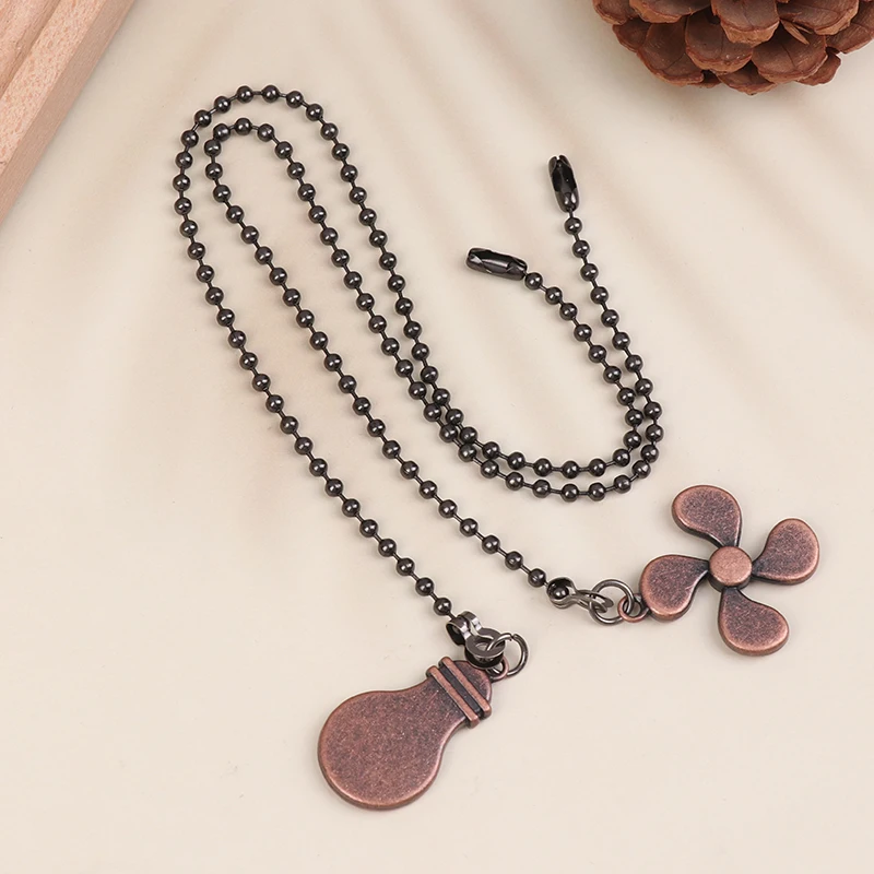 High Quality 5 Colors Fan Shape Ceiling Fan Pull Chain Chandelier Pull Chain DIY Extension Chandelier Chain Extender