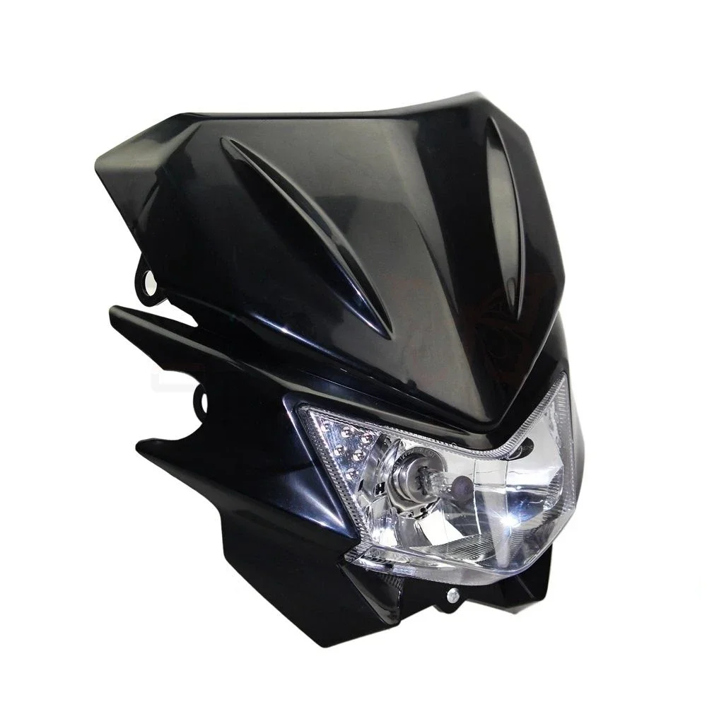 Universal Motorcycle Headlight Fairing Headlamp For Honda CR 125R 250R CRF 100F 150F XL250 Supermoto Enduro