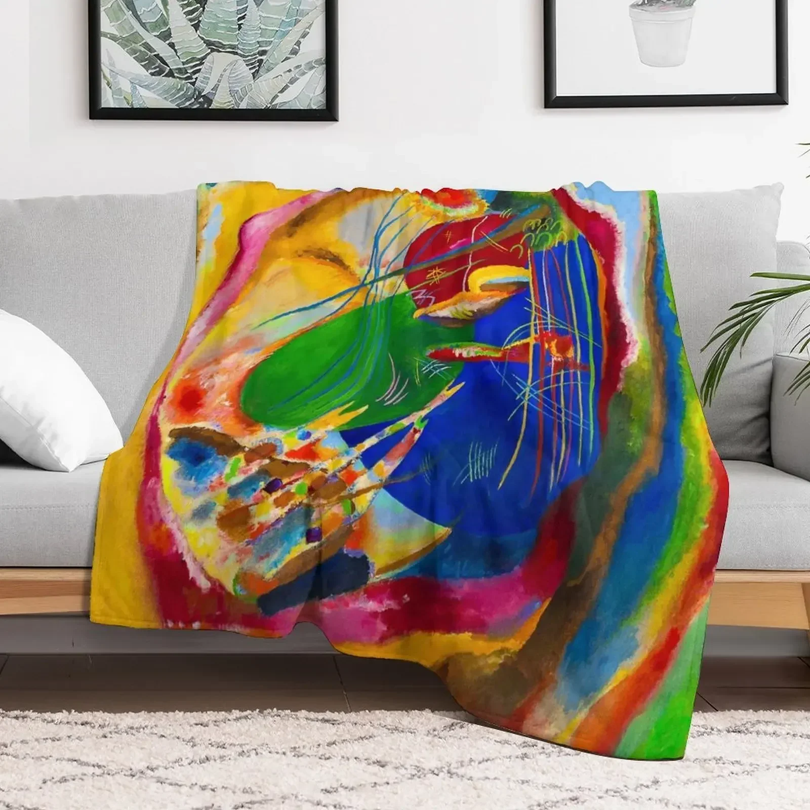 

wassily kandinsky art painting, abstract art Throw Blanket cosplay anime Winter beds Plaid Soft Blankets