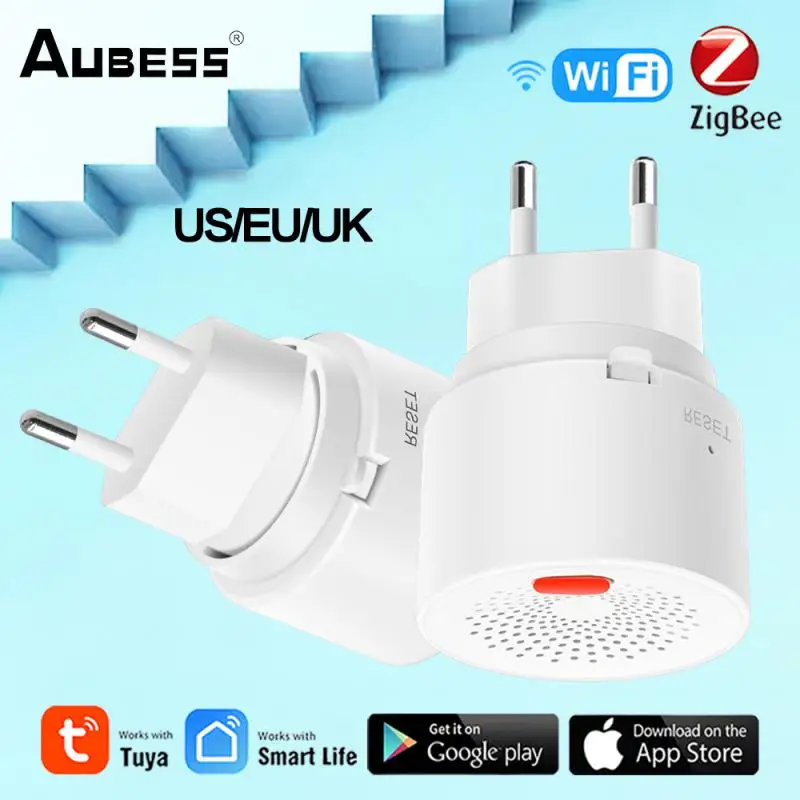 

Tuya Zigbee Smart Home Natural Gas Sensor Combustible Household Smart LPG Gas Leakage Alarm Detector Fire Security Protection