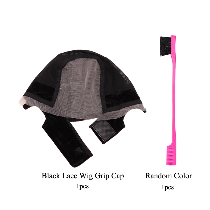 Vrouwelijke hoofdband pruik cap Hd kant pruik cap voor pruik maken U-deel pruik caps met verstelbare fluwelen pruik grip om pruik naakt haarnet te dragen