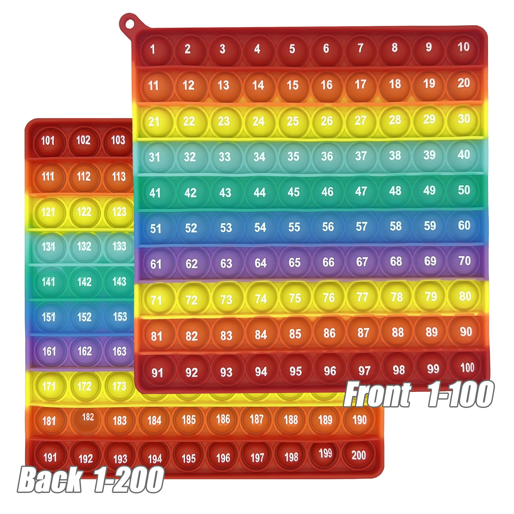 Aprende números 1-200 juguetes para contar matemáticas, burbujas de empuje, juguetes educativos de aprendizaje de matemáticas para niños en el aula