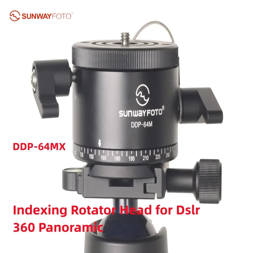 

SUNWAYFOTO Indexing Head for Dslr 360 Panoramic Tripod Head Professional Aluminum Panoramic Tripod Head Indexing Head DDP-64MX