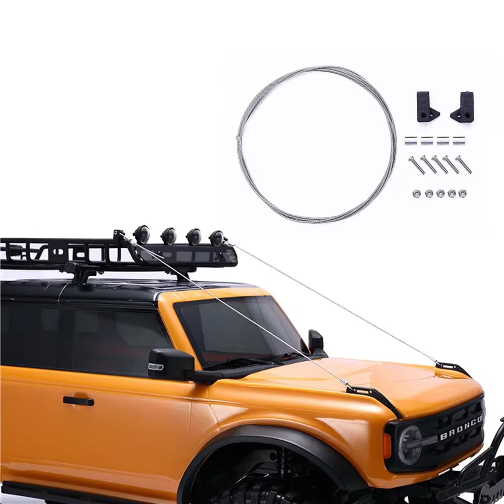

Набор стальных веревок для TRX-4 TRX4 Bronco 1/10, радиоуправляемый гусеничный автомобиль, обновленные детали, аксессуары