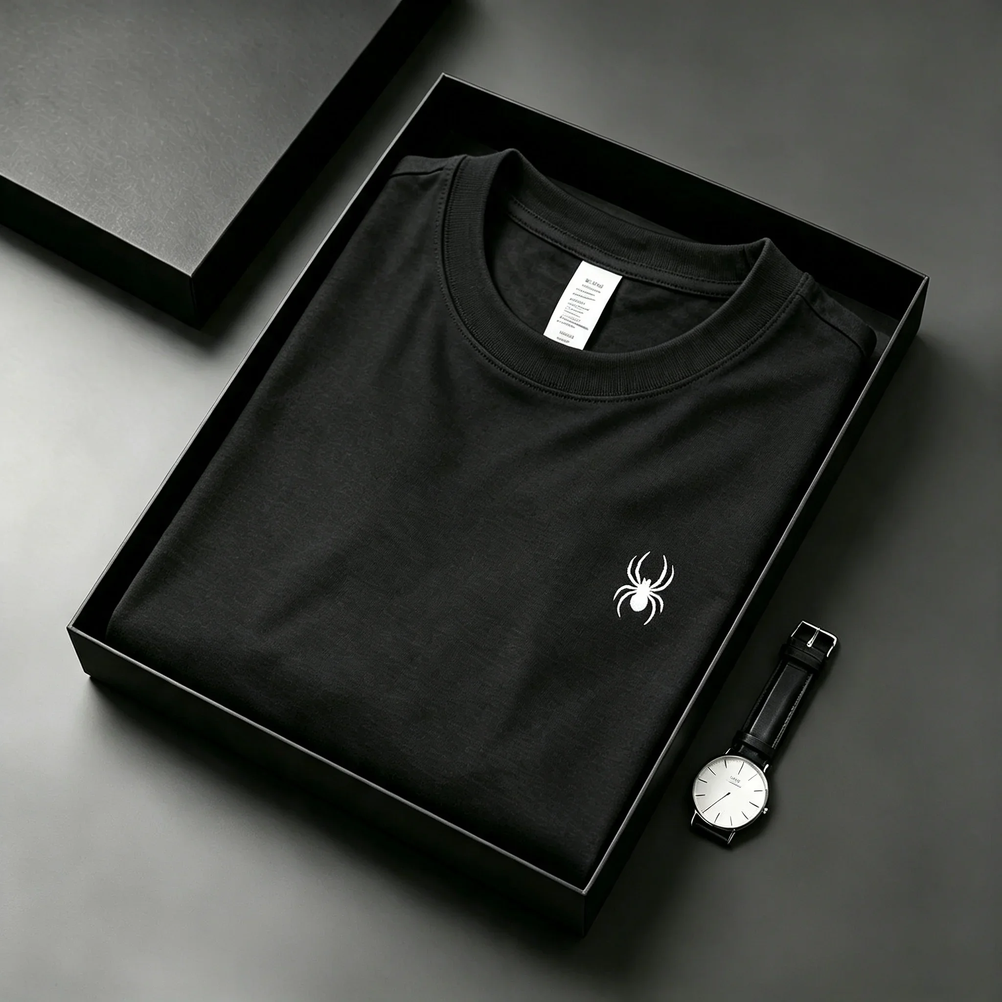 2026 New Men's 100% Pure Cotton Crew Neck Short Sleeve Embroidered T-shirt High Quality Eco-Friendly Soft Comfort FabricTops