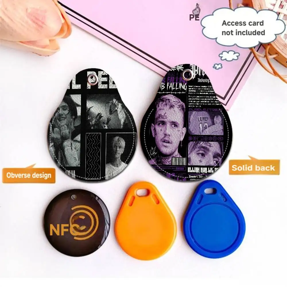 مغني الراب ليل اللمحة حامل بطاقة الوصول الغطاء الواقي مصعد القرب بطاقة حالة الحيوانات الأليفة مكافحة فقدان جهاز تعقب #4