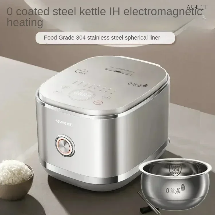 Stainless steel rice cooker with 0 coating liner. Smart. Not easy to stick. Electric food truck version.