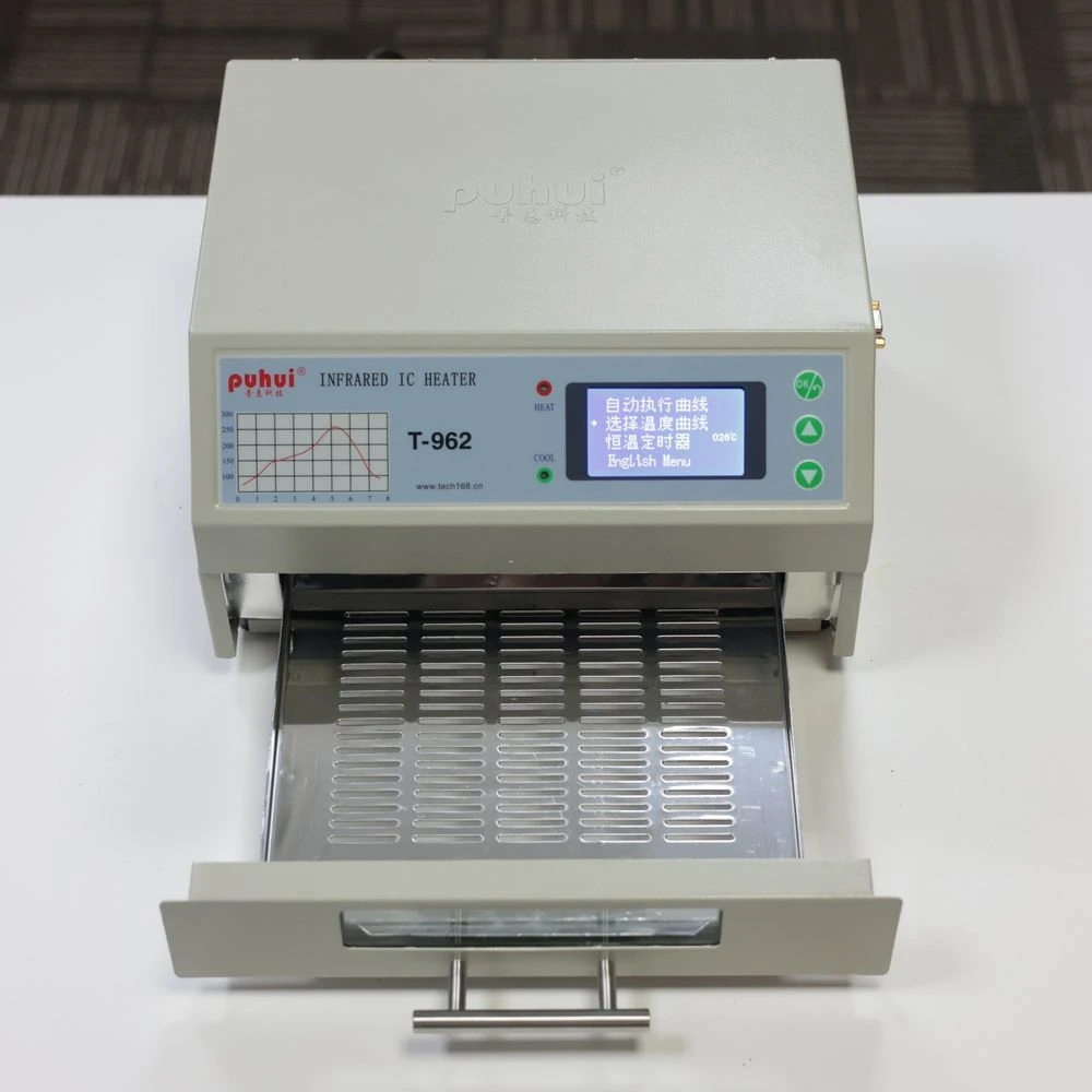 

T-962 Desktop Reflow Oven Infrared IC Heater Soldering Machine Reflow Equipment Infrared Reflow Oven Furnace BGA Rework Station