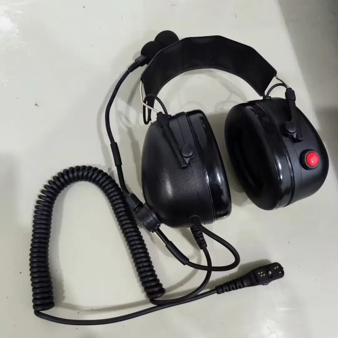 

Heavy Duty Noise Canceling Headphone for Hytera PD780 PD780G PD785 PD700 PT580 PT589H etc Walkie Talkie