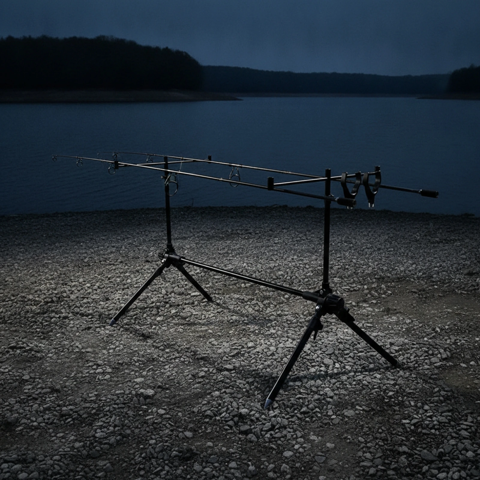 Tripod Fishing Rod Holder Compact Tripod Rod Stand Gear Collapsible Versatile for Anglers